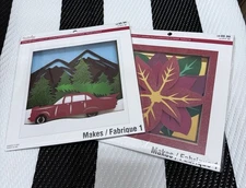 2 Lot Recollections Paper Layering Kit Christmas Tree & Poinsettia New Sealed