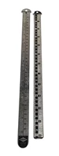 Gaebel Metal Ruler, No. 612-F, 12 Inches Agate 6 & 12 PT Point + EXTRA RULER