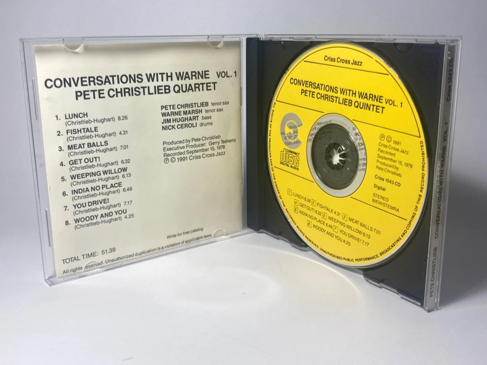 1991 Criss Cross джазовый компакт-диск: Пит Кристлиб "Беседы с Warne том 1" - Изображение 3 из 3