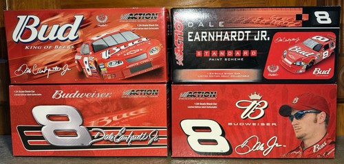 2003-2006 Dale Earnhardt Jr Budweiser 1/24 ACTION Standard Lot of 4