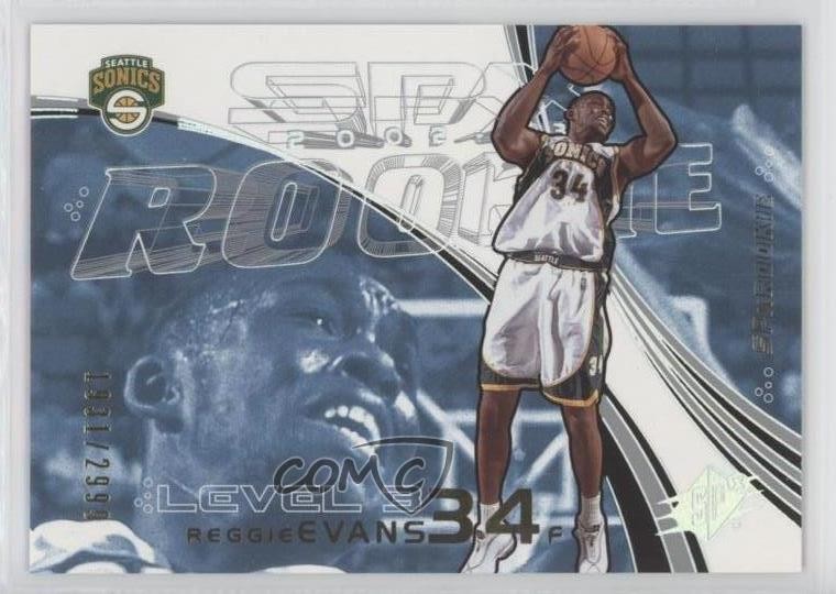2002-03 SPx SPx Rookie Level 3 1931/2999 Reggie Evans #161 Rookie RC 1d1