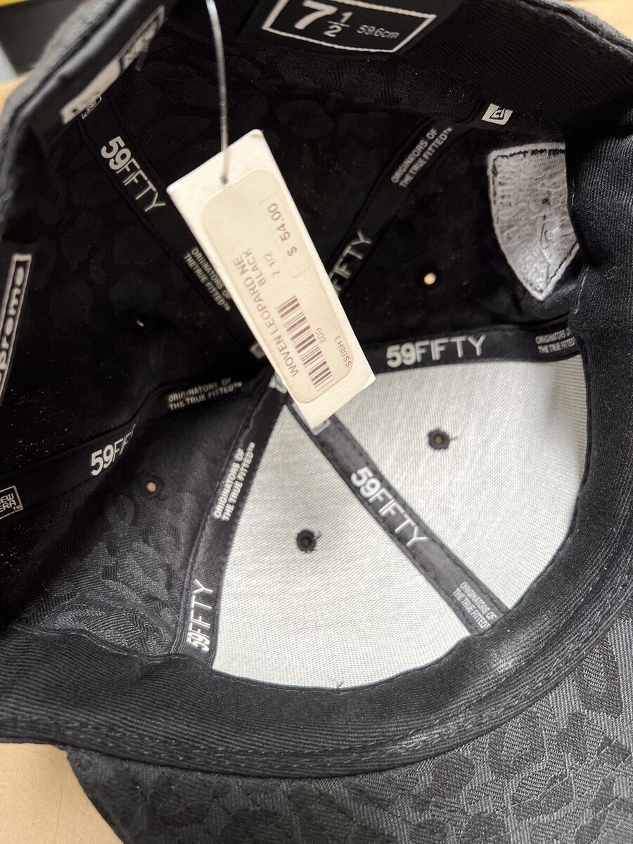 FW09 Supreme New Era NY Bones Woven Leopard 7 1/2 Black Hat FW09 Supreme New Era NY Bones Woven Leopard 7 1/2 Black Hat