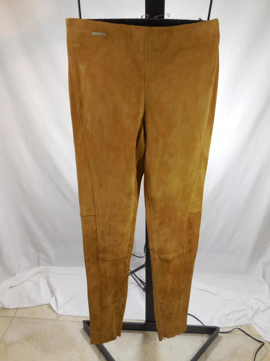 Suede leather leggings deals