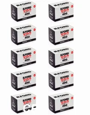 10 Rolls Ilford XP2 Super 400 36 Exp. Black and White Negative Film  