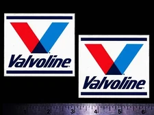 VALVOLINE - Set of 2 Original Vintage 1980's Racing Decals/Stickers - 3 Inch 