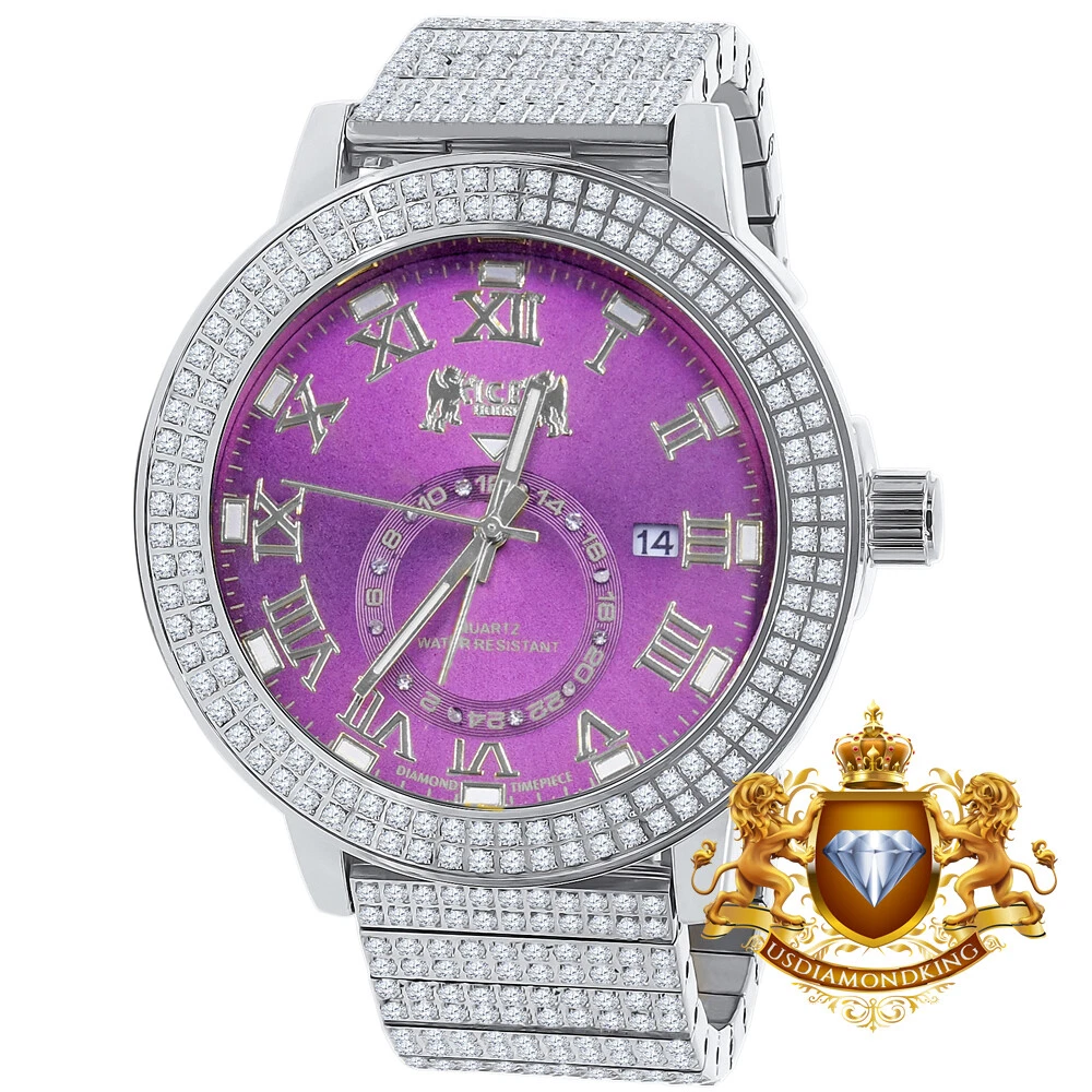 Real diamond deals watch mens