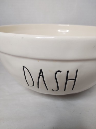 DASH Rae Dunn Magenta Mixing Bowl Off White Dimpled - Picture 3 of 4