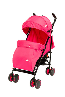 Faltbarer verstellbarer Kinderwagen Kinderbuggy & Buggy mit Regenschutz Fußsack Rosa