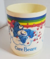 Vintage 1983 American Greetings Deka Care Bear 10 oz Plastic Mug
