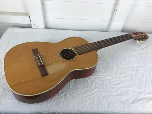 1960s Kay Classical Acoustic Folk Guitar w/ Case & More. Model 7001 - Picture 10 of 18