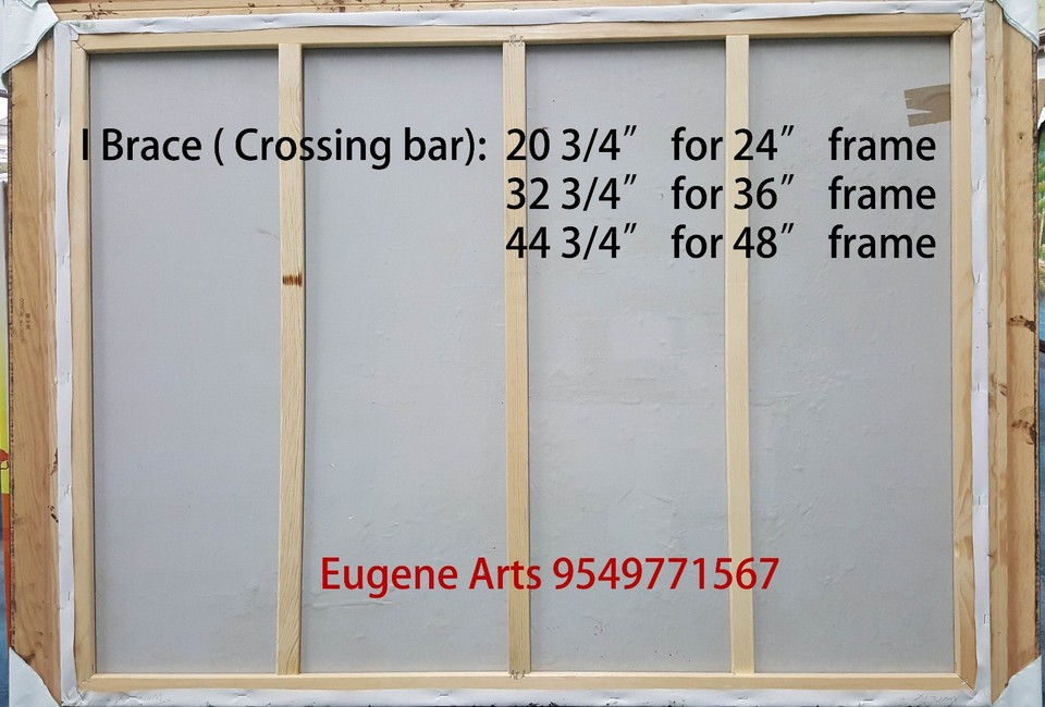 Pair of Canvas Stretcher Bars Strips 6 ,8,10,12,14,16,18,20,24,30,36,48 ...