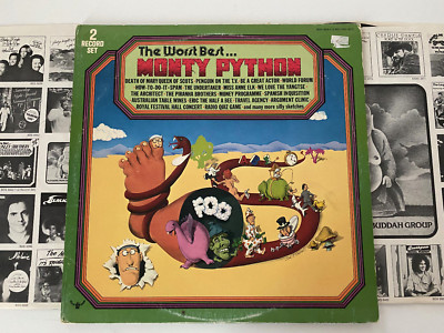 MONTY PYTHON 2LP THE WORST BEST... 1976 BUDDAH BDS 5656 -2 GOLDISK