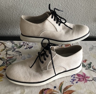 Cole Haan Men\'s Gray and Tan Knit Oxfords Cole Haan Original Grand Plain Toe Oxford Knit Tan/Ivory  main image 3
