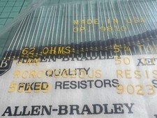 allen bradley resistor JAN RCR07G620JS (50 PCs) 62 Ohms %5 250mw