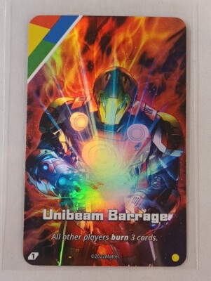 Iron Man Unibeam Barrage Marvel Uno Card Rare