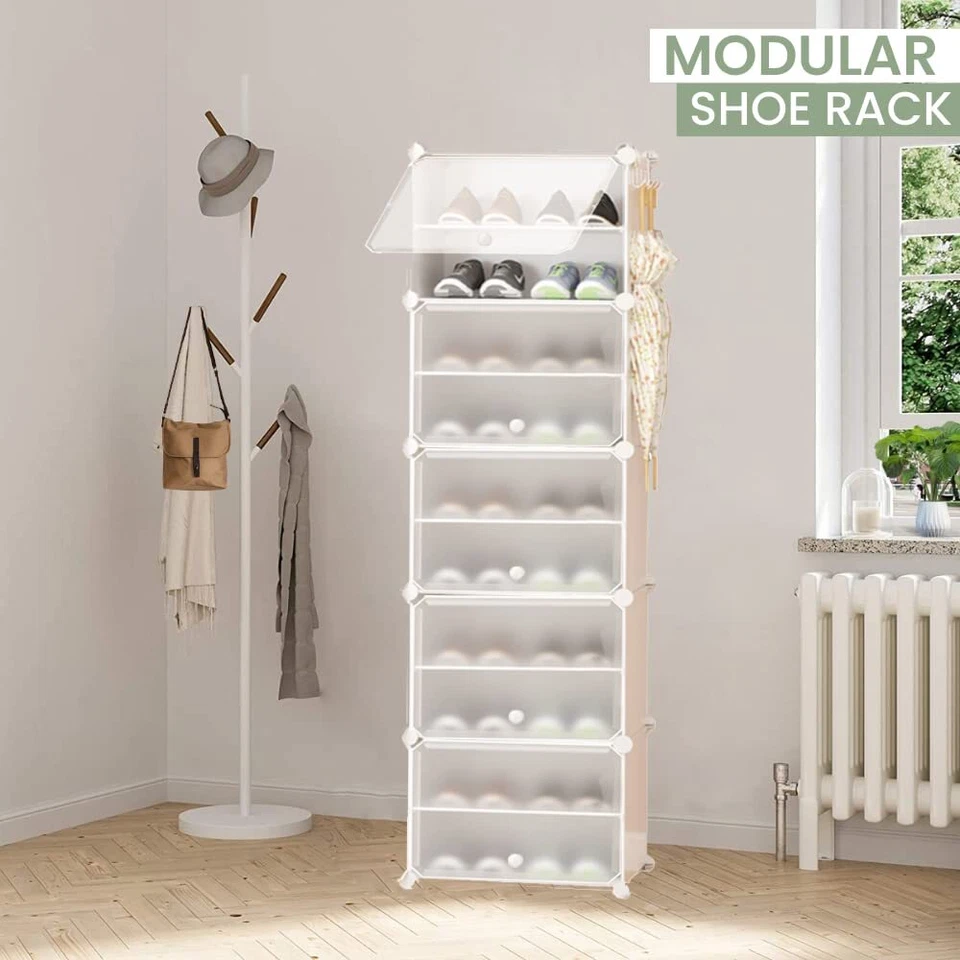 Modulares Schuhregal Schuh-Organizer-Schrank für den Eingangsbereich. Schuhre... - Bild 2 von 4