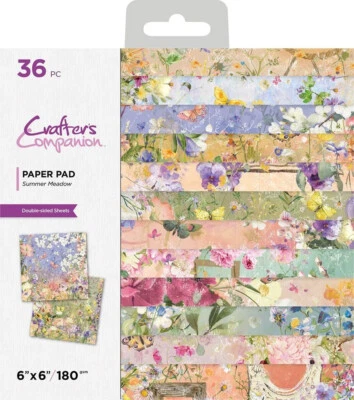 Crafter's Companion Summer Meadow 36 Scrapbook Papiere Sommerwiese 6"x6" 15 cm