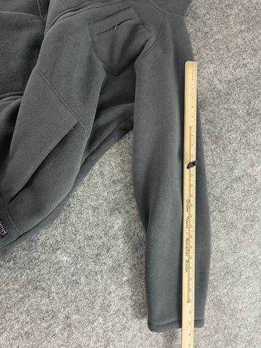 Smith's Workwear Jacket Mens 2XL Sweater Fleece Fur Lined Bluish Green Zip N112 - Picture 12 of 12