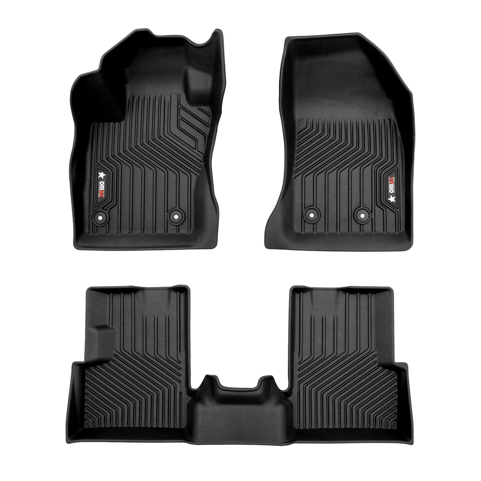 Alfombrillas OMAC Premium forros para Jeep Renegade 2015-2024 negras delanteras y traseras Foto 2 de 4