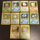 Pokemon Vintage Holo Lot 10 Cards Base Set Jungle Fossil WOTC 1999