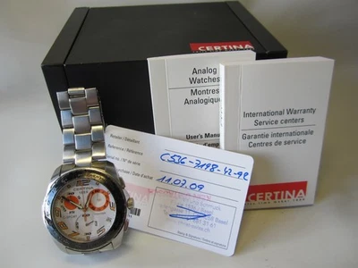 " CERTINA , C-SPORT , QUARZ-CHRONOGRAPH , DATE , EDELSTAHL , FULL SET ," um 2009 - Bild 1 von 4