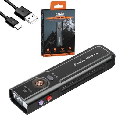 Fenix E06R Pro 1600 Lumen Flat Rechargeable LED Flashlight Red pointer UV