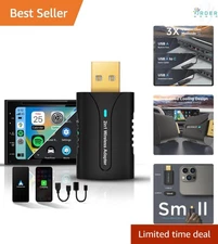 CarPlay Android Auto Wireless Adapter Mini Car Dongle for Stable Automatic Co...