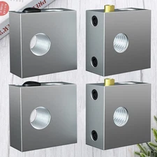 4pcs 3d Printer Heating Block 3d Printer Heater Block (Silver)