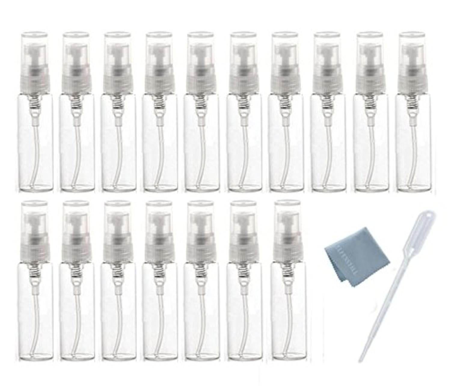 Elfenstal- 20pcs Empty 10ml Clear Fine Mist 20 Count (Pack o