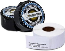 OfficeSmartLabels 3/4 x 2 inch 2 Rolls - 500 Labels Per Roll, White 