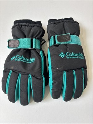 Columbia Ski Snowboarding Insulated Black/Blue Mens Gloves Size Medium
