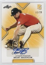 2021 Leaf Perfect Game National Showcase Yellow 11/20 Brant Baughcum Auto nd3