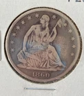 1860-S Seated Liberty Half Dollar Very Good Condition