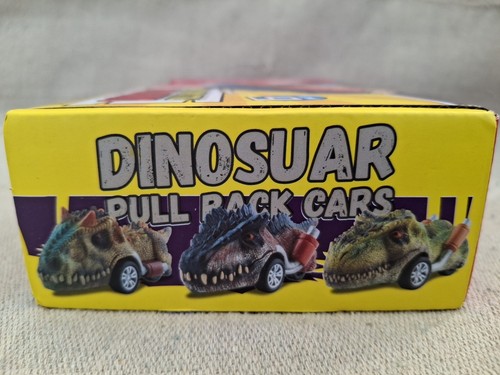 NEW DINOBROS Dinosaur Toy Pull Back Cars 6 Pack Dino Toys 3 Year Old Boys Girls - Picture 3 of 5