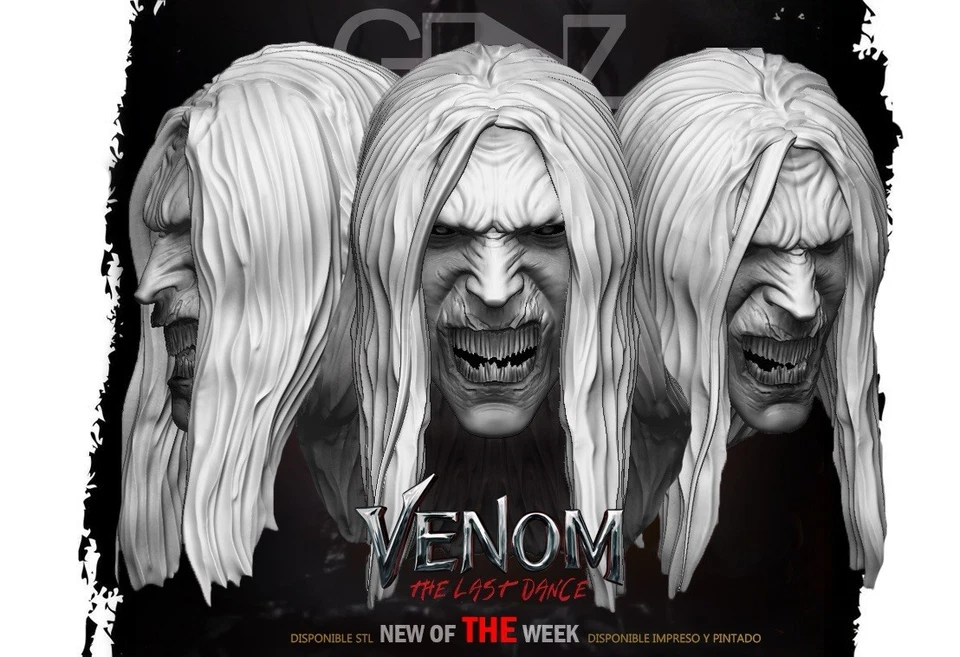 Knull Venom Movie Marvel Legends Unpainted Head Custom Action Figure