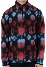 Hurley Men's Mesa Windchill 1/4 Zip Microfleece Jacket Black NEW $65.00