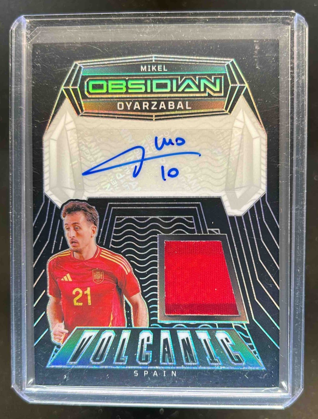 2024-25 Obsidian Mikel Oyarzabal Volcanic Jersey Auto #100/199