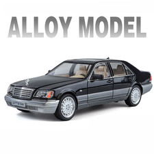 1:24 W140 S320 SEL Alloy Classic Car Model with Sound and Light Features