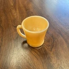 Vintage Anchor Hocking Fire King USA Peach Luster Coffee Mug Cup D Handle