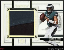 2023 National Treasures Tremendous Holo Silver #19 Jalen Hurts PATCH 07/25