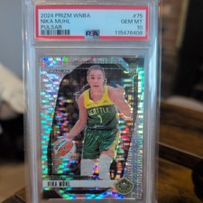 2024 PRIZM WNBA PULSAR #75 NIKA MUHL RC /499 SEATTLE STORM GEM MINT  PSA 10 POP4