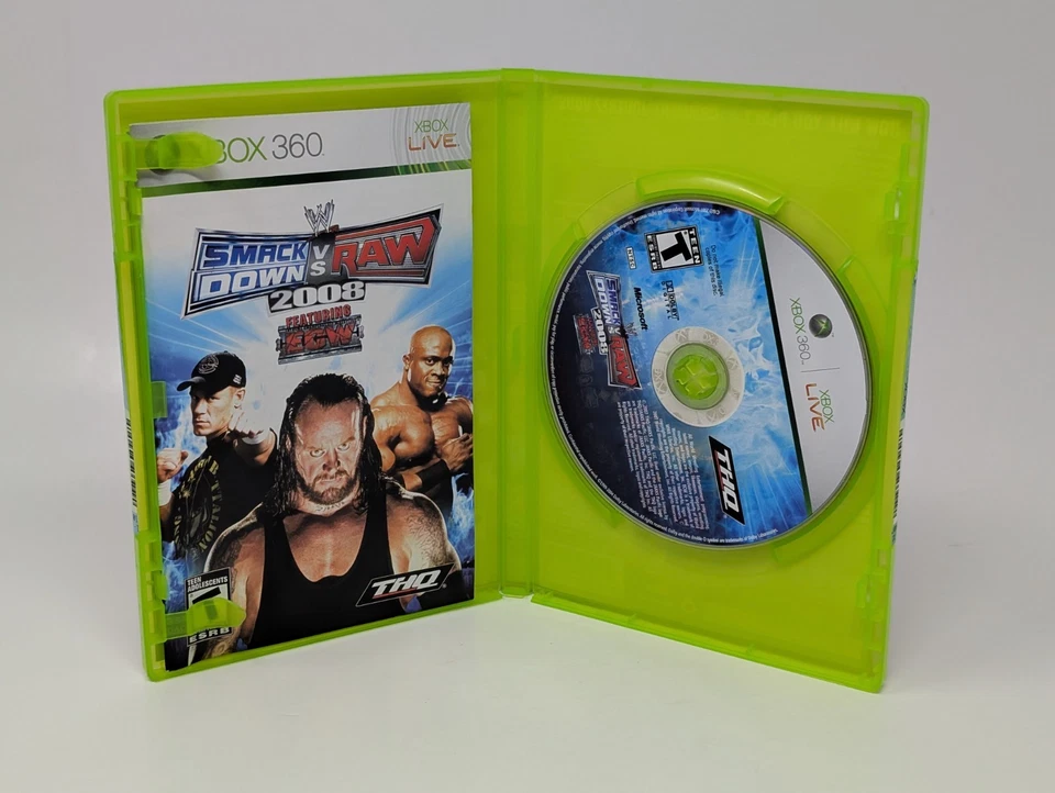 WWE Smackdown Vs Raw 2008 (Microsoft Xbox 360) - Cib Complete In Box - Image 3 of 3