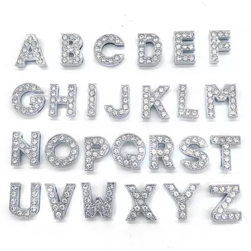 Letra Zapatos Dijes A - Z Alfabeto para Zapatos Hebilla Cristal UKUKUKUK - Imagen 1 de 68