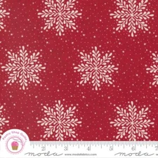Moda JOLLY GOOD 30722 20 Red SNOWFLAKES   BASIC GREY Quilt Fabric CHRISTMAS