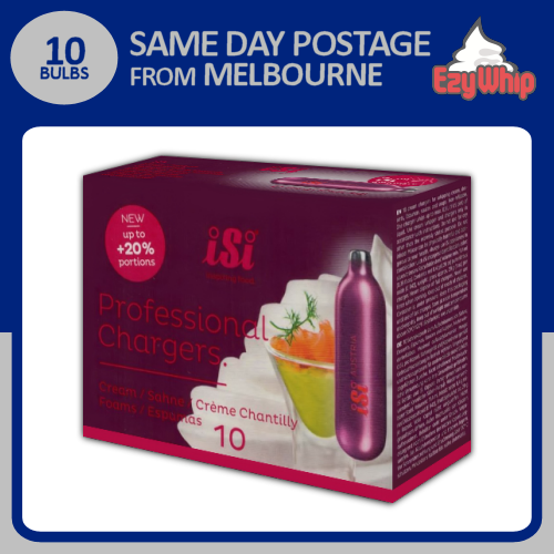 10 BULBS ISI PROFESSIONAL CREAM CHARGERS 10 PACK X 1 WHIP 9002377000769 eBay