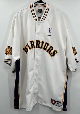 Nike Golden State Warriors NBA Warm Up Jersey Snap Up 75th