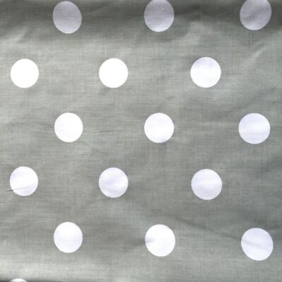 PolyBaumwollstoff verschiedene silbergraue und weiße Tupfen und Hintergründe