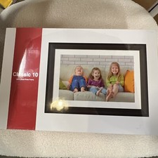 Digital Picture Frame WiFi 10" Touch Screen Share Photos via App, SEALED