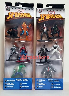 Marvel Spiderman Die Cast Figure 5 Pack 2 Exclusive Fig Pack A&B 2