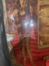 NWOT InCharacter Voodoo Priestess Costume Adult Size Medium No Tiara